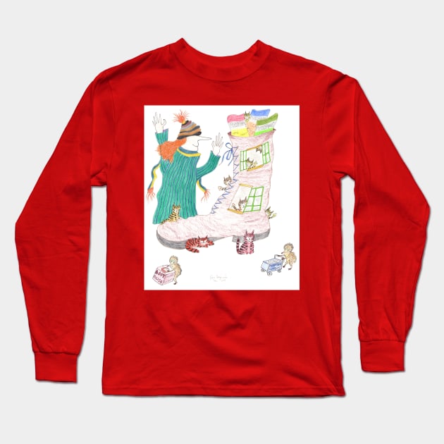 MadCatWoman Does Old Mother Hubbard Long Sleeve T-Shirt by MrTiggersShop